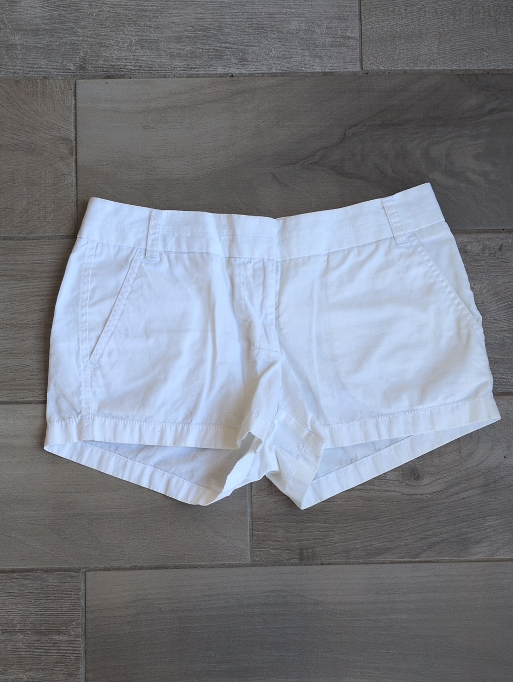 J. Crew White Cotton Shorts - Size 4